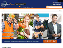 Tablet Screenshot of givebackworks.com